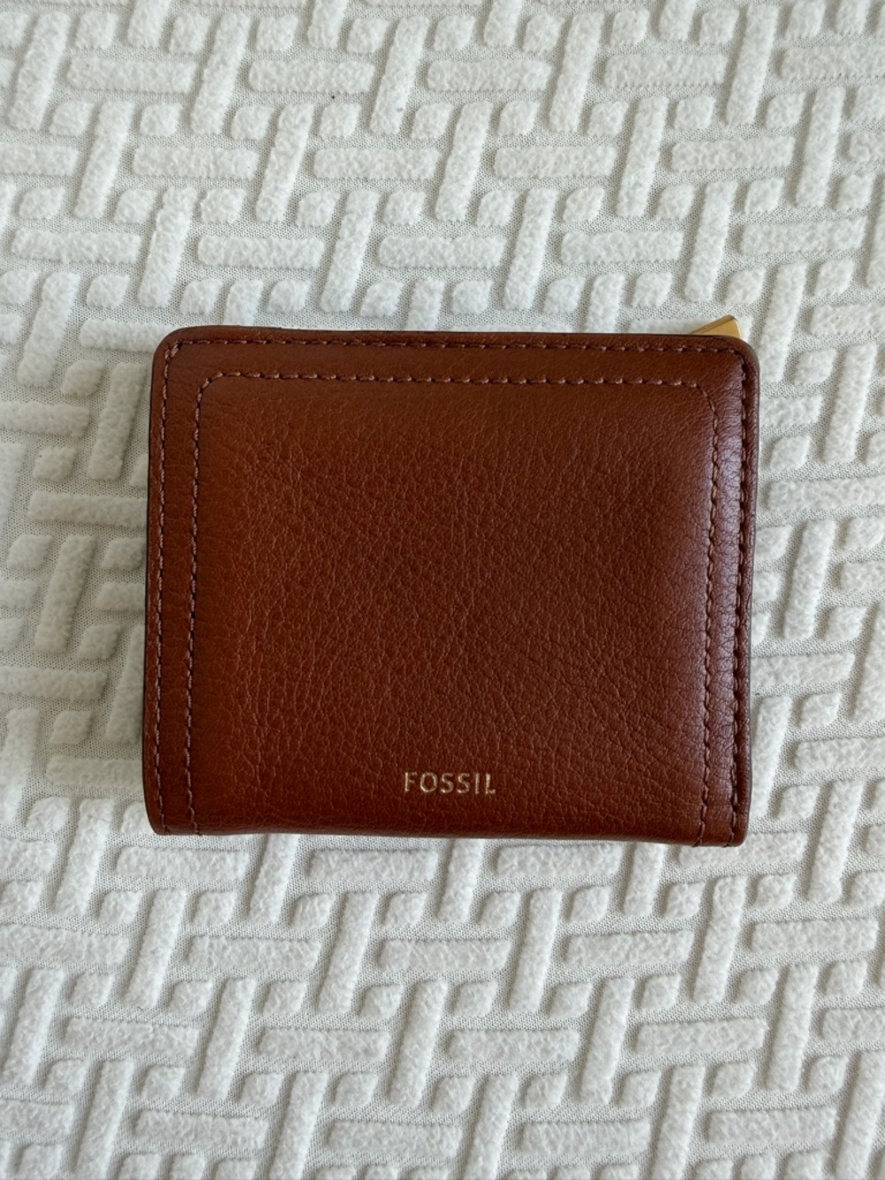 Fossil Brown Leather Compact Wallet